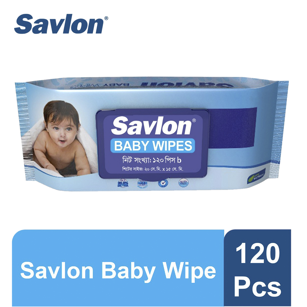 SAVLON BABY WIPES 120 PCS